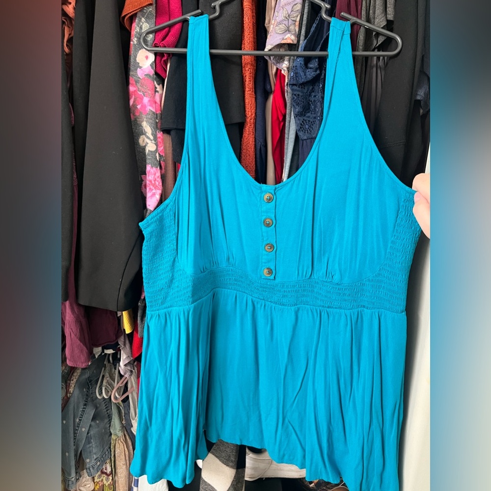 Blue size 3 tank top